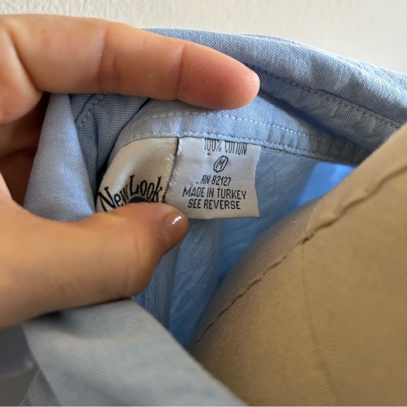 Vintage Embroidered Denim Shirt M Cottagecore Western Garden Grandma Core - Picture 8 of 8